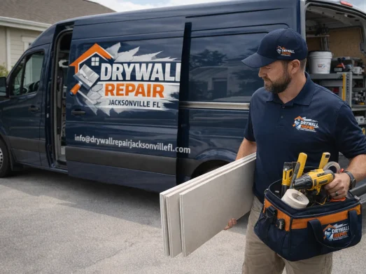 Drywall Repair Jacksonville FL - Technician Unloading